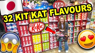 I BOUGHT EVERY SINGLE KIT KAT FLAVOUR IN JAPAN!!! TASTE TESTING 32 DIFFERENT KIT KAT FLAVOURS 2020