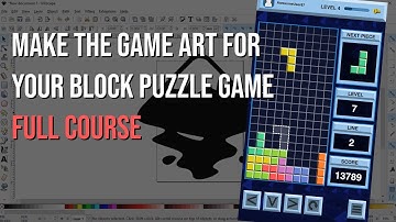 Make the Game Art for Your Block Puzzle Game (In Inkscape) - FREE FULL COURSE