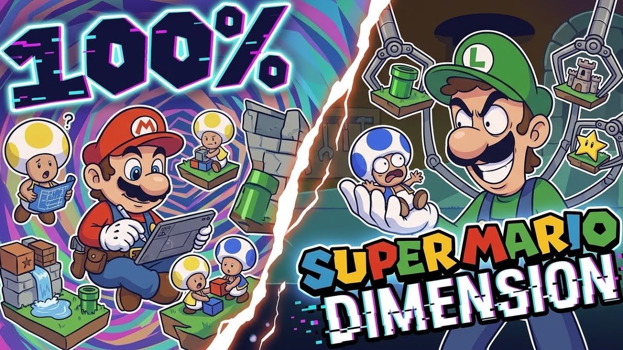 Can You 100% Complete New Super Mario Dimension? (World 1)(1/2)