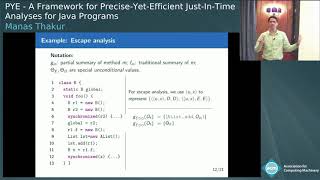 PYE: A Framework for Precise-Yet-Efficient Just-In-Time Analyses for Java Programs Wealth