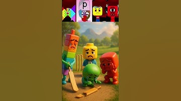 Sprunki-OC Blockie 72 X Alphabet P X Lego X Number Block 1 are playing Cricket #sprunki