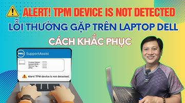 Alert! TPM device is not detected — error on Dell Vostro 15 5568 laptop