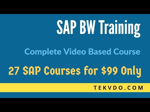 SAP BW Training - Complete BW Course - SAP BI Training