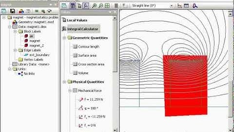 QuickField Example: Repelling of the cylindrical magnets