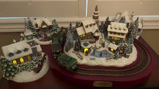 THOMAS KINCADE 7-PC HOME FOR THE HOLIDAYS CHRISTMAS VILLAGE
