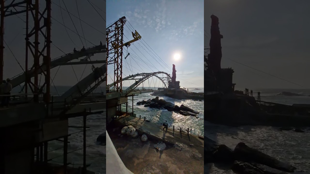 Imaging sea view from विवेकानन्द rock in कन्याकुमारी