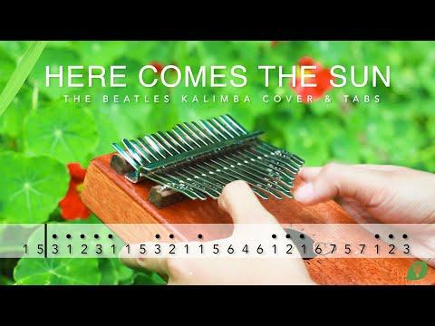 Here Comes The Sun - Kalimba Cover【Tutorial w/ Easy Tabs】