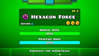 Hexagon Force 100% Complete [All Coins] | Geometry Dash 2026