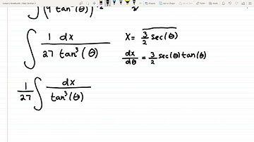 Ex) 3 Of Integration By Trigonometric Substitution