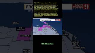 Central Florida is experiencing record cold temperatures, with lows in the mid-50s and freeze warnin