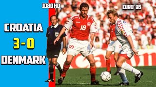 Croatia vs  Denmark 3  0 Full Highlights & All Goals Euro 96 HD