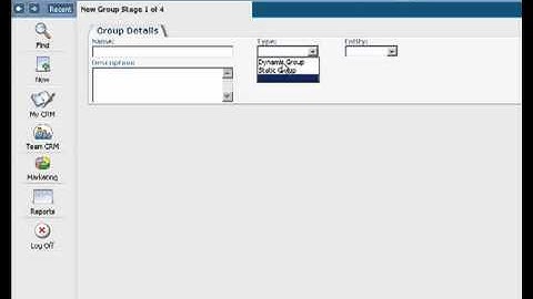 Sage CRM 6.0 - Groups