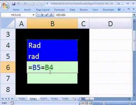 Excel Magic Trick #96: EXACT function