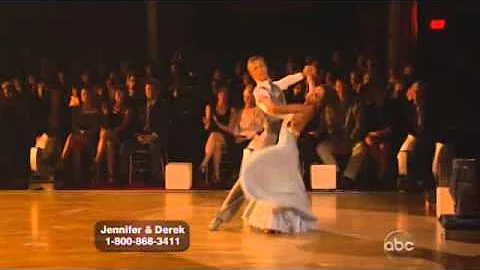 Jennifer Grey and Derek Hough Dancing with the sta...