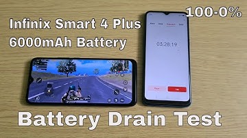 Infinix Smart 4 Plus 6000mAh Battery Drain Test (100-0%)