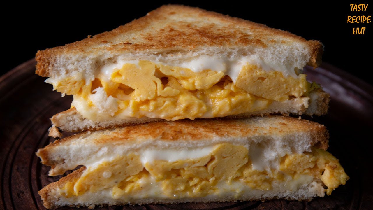 Grill Cheese Scrambled Egg Sandwich | Tasty Recipe Hut