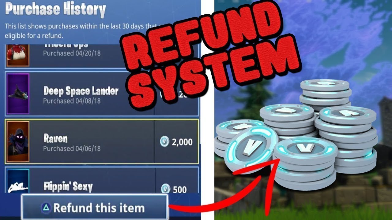 Fortnite Refund System Is Back Selling My Fortnite Skins - fortnite refund system is back selling my fortnite skins refunding for free vbucks