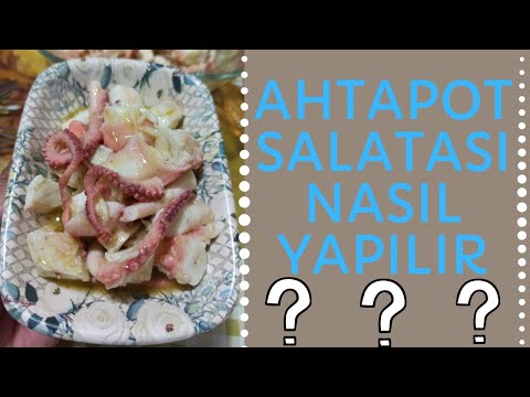 Ahtapot temizleme / Ahtapot salatası nasıl yapılır?