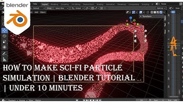 Sci-Fi Particle Simulation blender tutorial | 3d blender tutorial