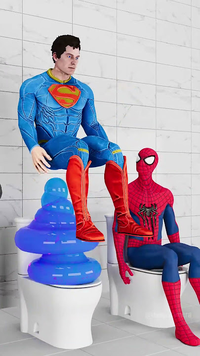 Batman vs Superman vs Spiderman | Toilet Challenge 11 | Marvel Animation