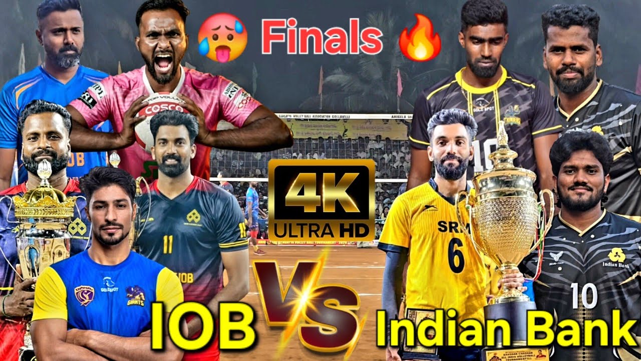 Finals | Set - 1 | IOB 🆚️ Indian Bank | Gollavilli, All India Invitation Volley Ball Tournament |