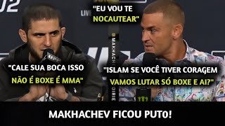 OLHA O QUE ACONTECEU🚨Poirier TIRA Makhachev DO SÉRIO PELA PRIMEIRA VEZ E CLIMA ESQUENTA EM COLETIVA