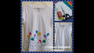 DIY IDEAS FOR YOUR OLD CLOTHES! (NO-SEW) Makeover Patchwork | Applique Ribbon Flowers | Fabric Glue