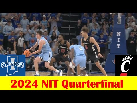 Cincinnati vs Indiana State Basketball Game Highlights, 2024 NIT Quarterfinal