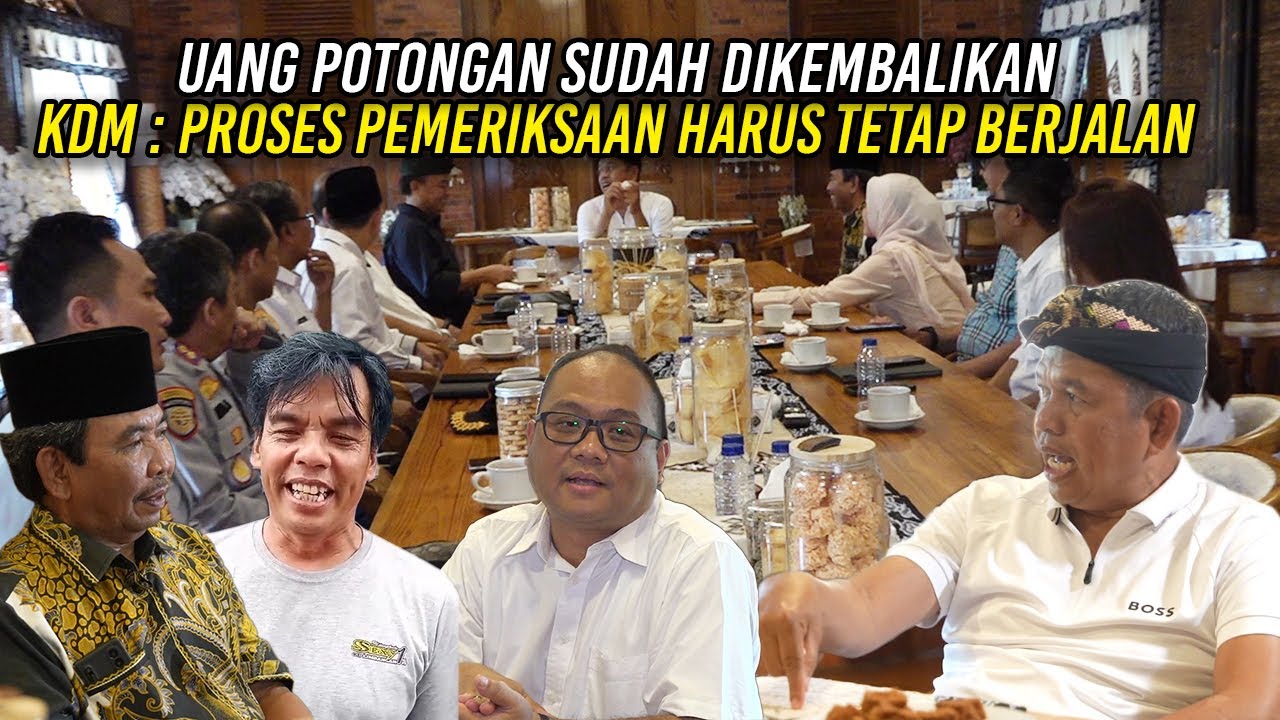 UANG POTONGAN SUDAH DIKEMBALIKAN | KDM : PROSES PEMERIKSAAN HARUS TETAP BERJALAN
