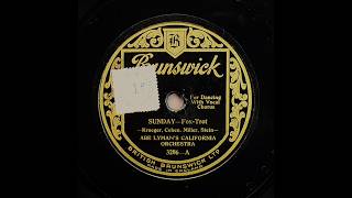 Sunday - Abe Lyman's California Orchestra (1926)