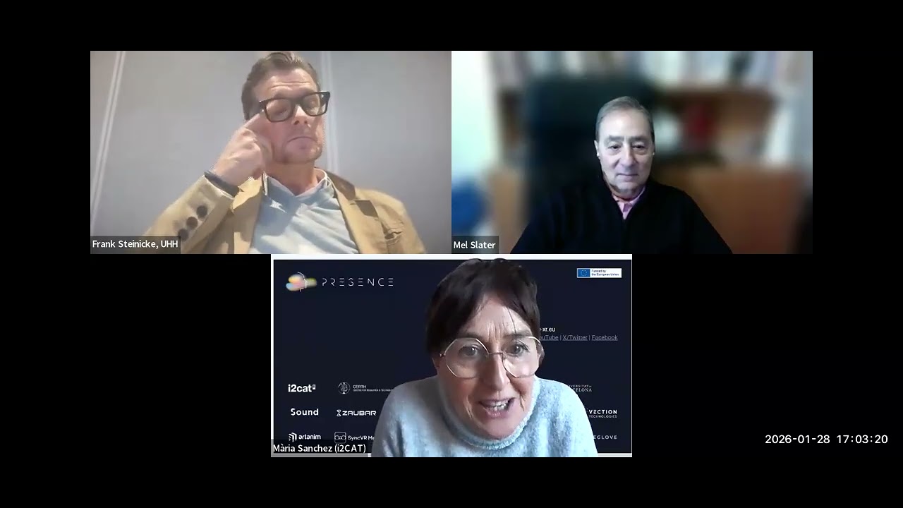 Webinar week 2 (28-01-2026): Intelligent Virtual Humans (Frank Steinicke)
