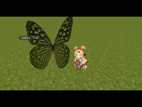 デカい喋々に興味津々なユニティちゃん（Mecanim視線制御）