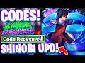 ✨SHINOBI UPD! ALL SHINOBI UPDATE CODES FOR ANIME APOCALYPSE ON ROBLOX! ANIME APOCALYPSE CODES