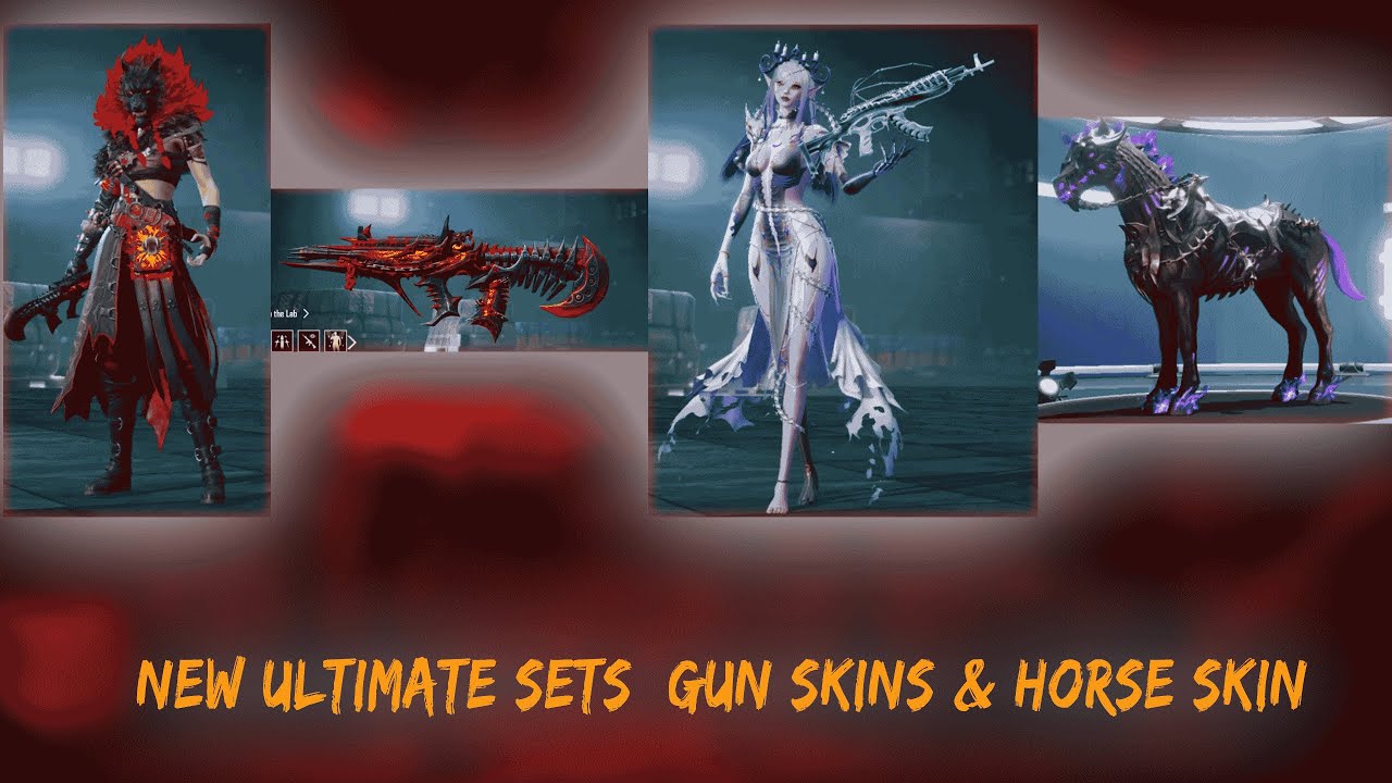 PUBG MOBILE new ultimate sets  Gun skins & horse skin