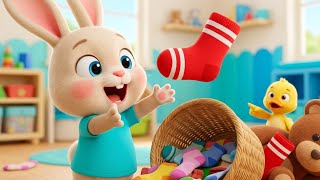 Runaway Socks Hide-and-Seek! 🧦 | Color Matching Freeze Dance Kids Song 