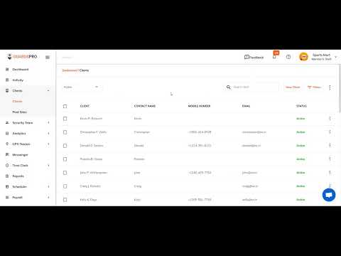 How To Create Client Profile On The Dashboard? - GuardsPro Help Center Video