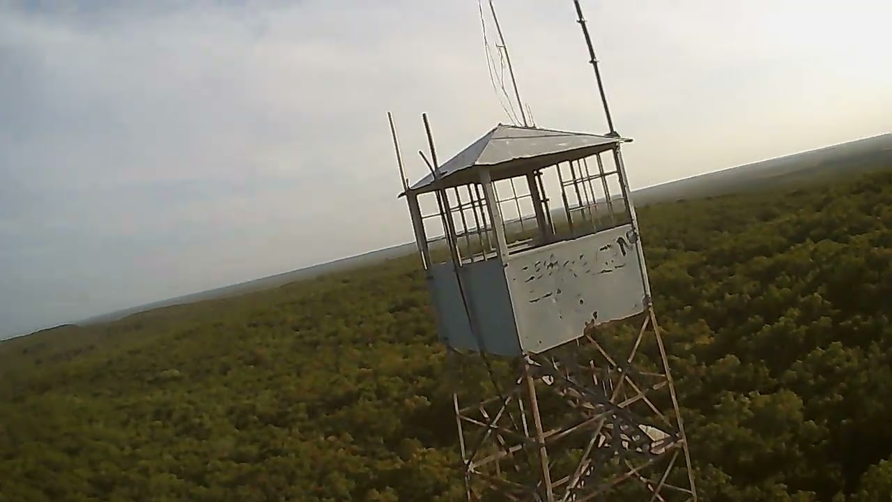 drone flight fire tower Manistee MI
