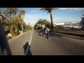 On day in montjuic  longboard