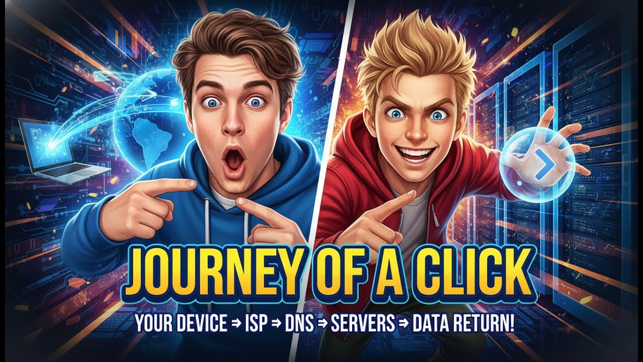 Journey of a #click: How #internet works #techexplained #networking # ...