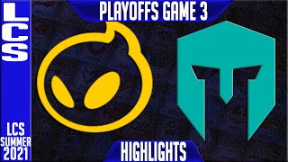 DIG vs IMT Highlights Game 3 | LCS Summer Playoffs Round 1 Lower Bracket | Dignitas vs Immortals