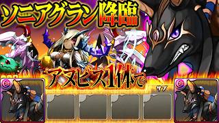 ソニアグラン降臨をアヌビス1体だけでクリアする配信 6日目 【パズドラ】#shorts
