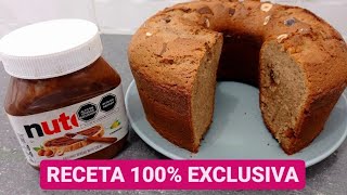 KEKE DE NUTELLA❗BUENAZO❗ Receta paso a paso | Especial 40k | Loreanne Díaz