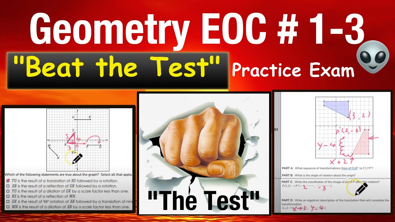 Questions #1-3 of "Beat the Test" FSA EOC Practice Exam - YouTube