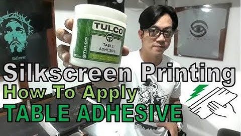 SCREEN PRINTING 014 | HOW TO APPLY TABLE ADHESIVE | DIY