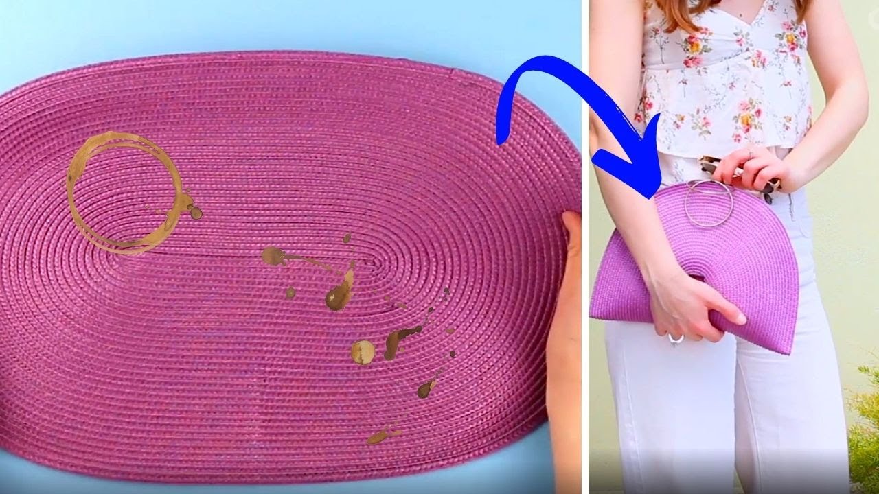 3 BELLISSIME BORSE FAI DA TE || RIUTILIZZA LE TUE VECCHIE TOVAGLIETTE