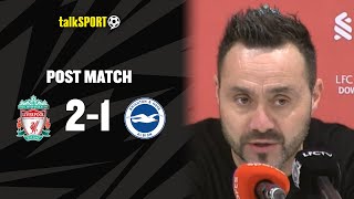 Roberto De Zerbi Post-Match Press Conference | Liverpool 2-1 Brighton