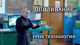 Урок по ТЕХНОЛОГИИ. Опиливание металла.