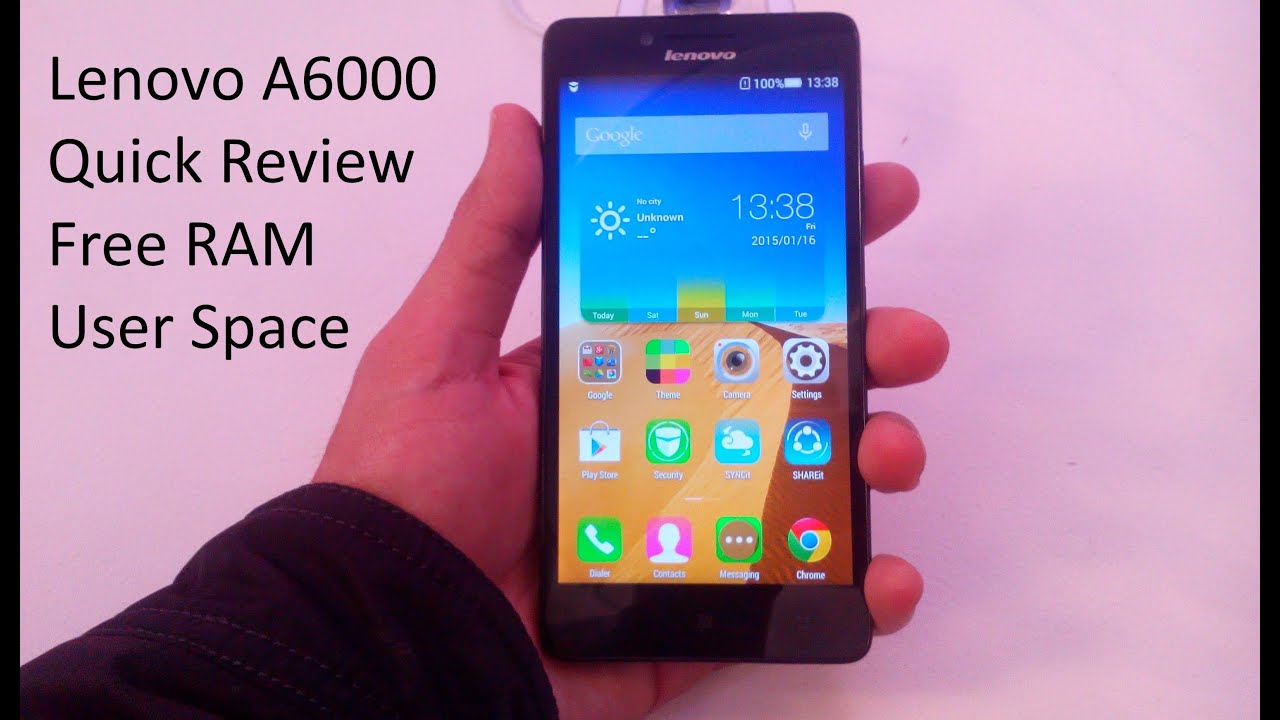 Lenovo A6000 Quick Review, Free RAM and Storage - YouTube