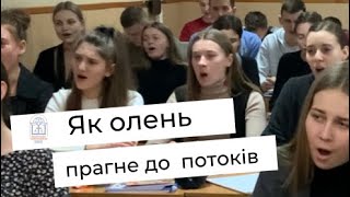 Як олень прагне до потоків. Спів студентів