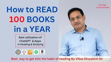 How to read 100 books a year | Vikas Divyakirti Sir Motivational Speech on Reading Books
